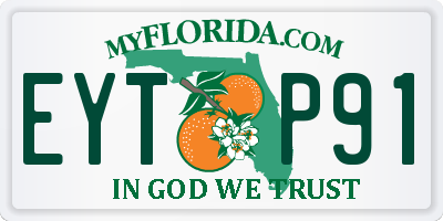 FL license plate EYTP91