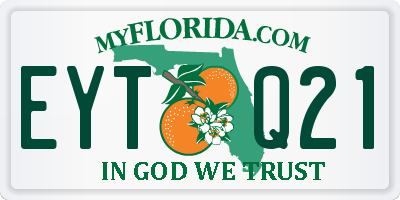 FL license plate EYTQ21