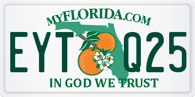 FL license plate EYTQ25