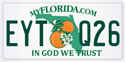 FL license plate EYTQ26