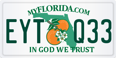 FL license plate EYTQ33