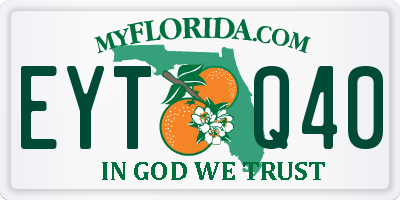 FL license plate EYTQ40