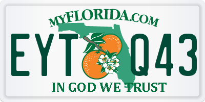 FL license plate EYTQ43
