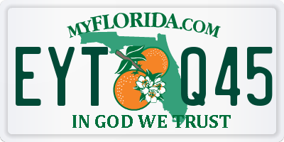 FL license plate EYTQ45