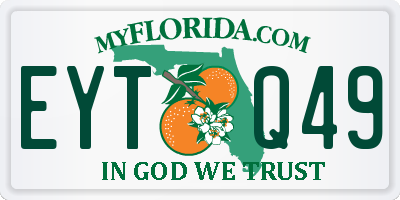 FL license plate EYTQ49
