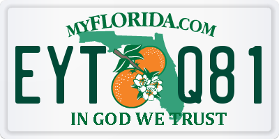 FL license plate EYTQ81