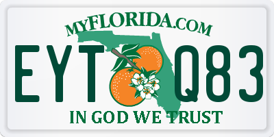 FL license plate EYTQ83