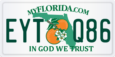 FL license plate EYTQ86