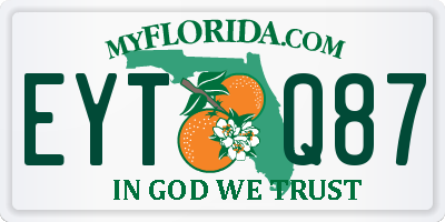 FL license plate EYTQ87