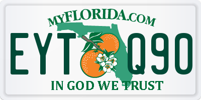 FL license plate EYTQ90