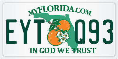 FL license plate EYTQ93