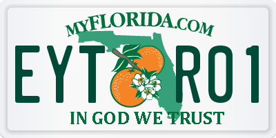 FL license plate EYTR01