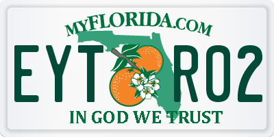FL license plate EYTR02