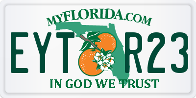 FL license plate EYTR23