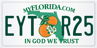 FL license plate EYTR25