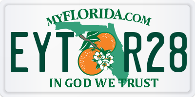 FL license plate EYTR28