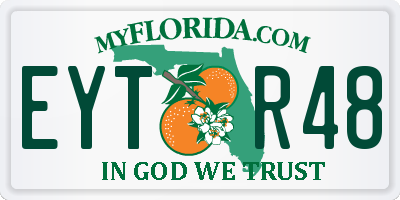 FL license plate EYTR48