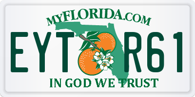 FL license plate EYTR61
