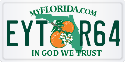 FL license plate EYTR64