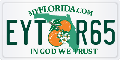 FL license plate EYTR65