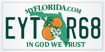 FL license plate EYTR68