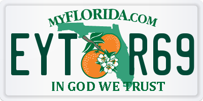 FL license plate EYTR69