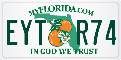 FL license plate EYTR74