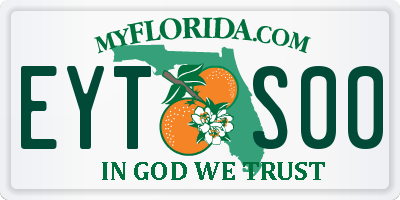 FL license plate EYTS00