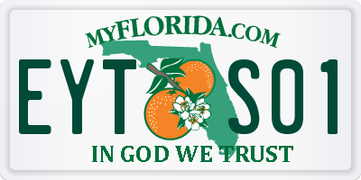 FL license plate EYTS01