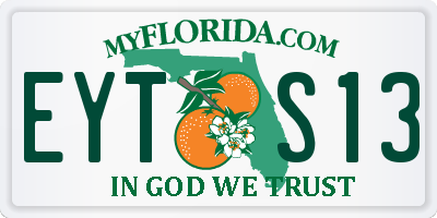 FL license plate EYTS13