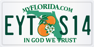 FL license plate EYTS14