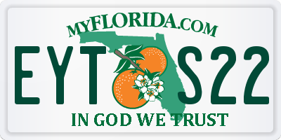 FL license plate EYTS22