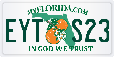 FL license plate EYTS23