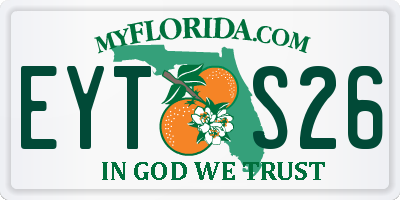 FL license plate EYTS26