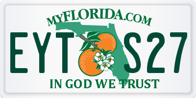 FL license plate EYTS27