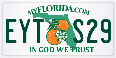 FL license plate EYTS29