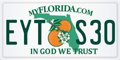 FL license plate EYTS30