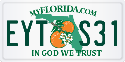 FL license plate EYTS31