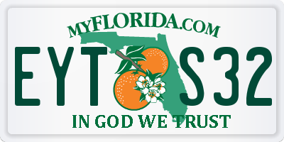FL license plate EYTS32