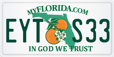 FL license plate EYTS33