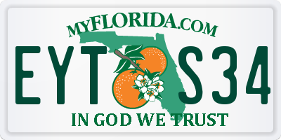 FL license plate EYTS34