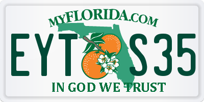 FL license plate EYTS35