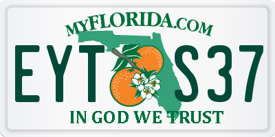 FL license plate EYTS37