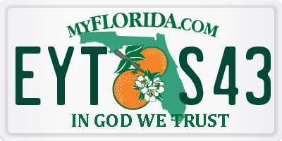 FL license plate EYTS43