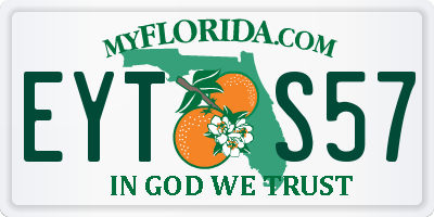 FL license plate EYTS57