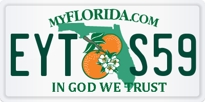 FL license plate EYTS59
