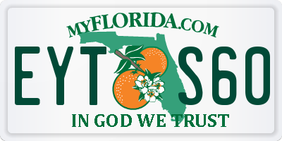 FL license plate EYTS60
