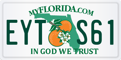 FL license plate EYTS61