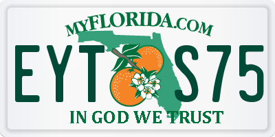 FL license plate EYTS75