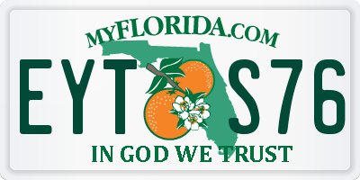 FL license plate EYTS76